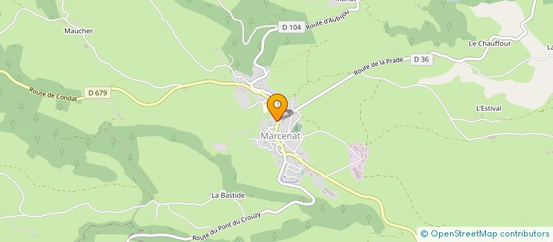 localisation de l'entreprise MADAME RAYMONDE LACOINTE à CONDAT