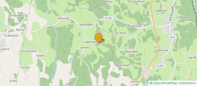 localisation de l'entreprise MADAME RAYMONDE LAVERGNE à OMPS