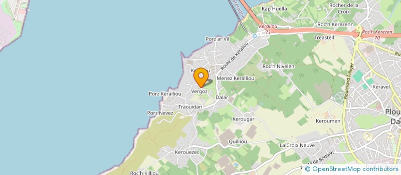 localisation de l'entreprise MADAME RAYMONDE LE GOFF à PLOUGASTEL-DAOULAS