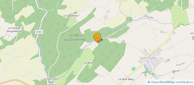 localisation de l'entreprise MADAME RAYMONDE LE MOUEL à GUERLEDAN