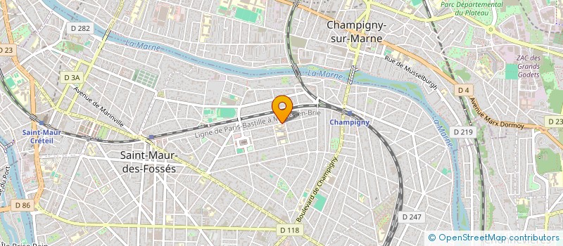 localisation de l'entreprise MADAME RAYMONDE LECLER  SAINT-MAUR-DES-FOSSES