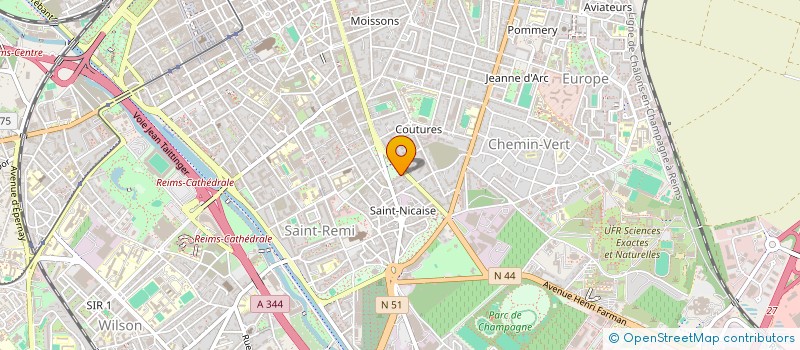 localisation de l'entreprise MADAME RAYMONDE LECLERCQ  REIMS