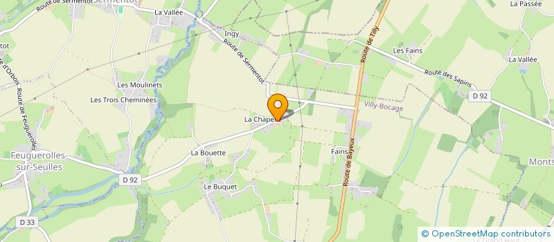 localisation de l'entreprise MADAME RAYMONDE LETELLIER à VILLY-BOCAGE