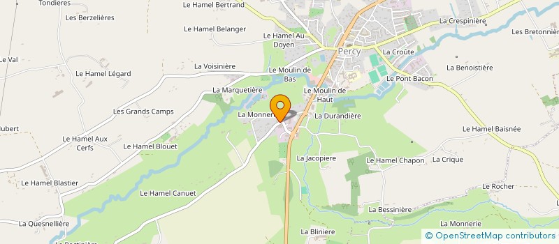 localisation de l'entreprise MADAME RAYMONDE LHERMITTE à PERCY-EN-NORMANDIE