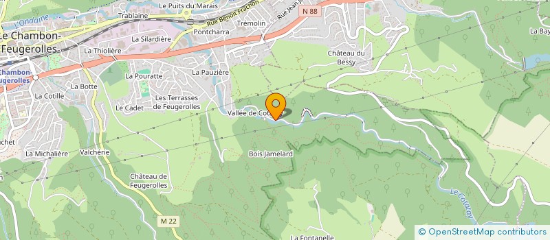 localisation de l'entreprise MADAME RAYMONDE MACHABERT à LE CHAMBON-FEUGEROLLES