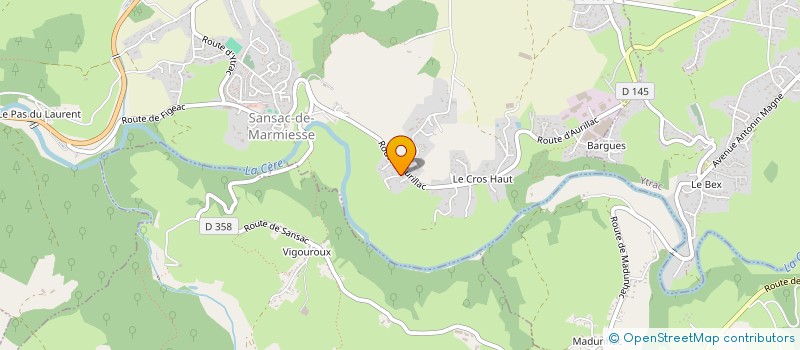 localisation de l'entreprise MADAME RAYMONDE MEALLET à SANSAC-DE-MARMIESSE