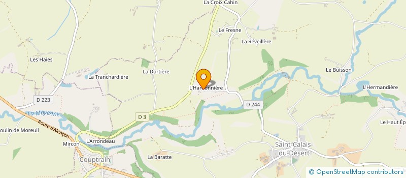 localisation de l'entreprise MADAME RAYMONDE MOREAU à SAINT-CALAIS-DU-DESERT