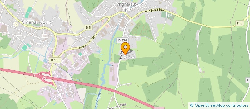 localisation de l'entreprise MADAME RAYMONDE PELTRIAUX  VRIGNE AUX BOIS