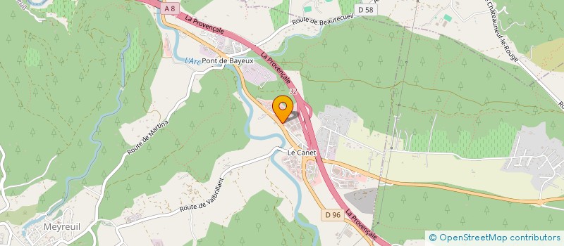 localisation de l'entreprise MADAME RAYMONDE PERES  MEYREUIL