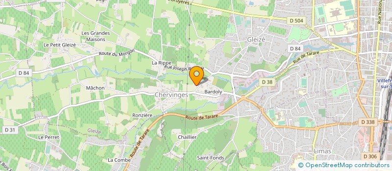 localisation de l'entreprise MADAME RAYMONDE PERRIER à GLEIZE