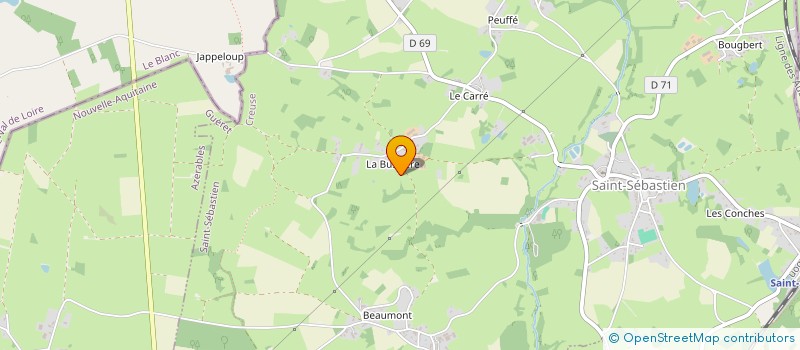 localisation de l'entreprise MADAME RAYMONDE PINARDON  SAINT-SEBASTIEN