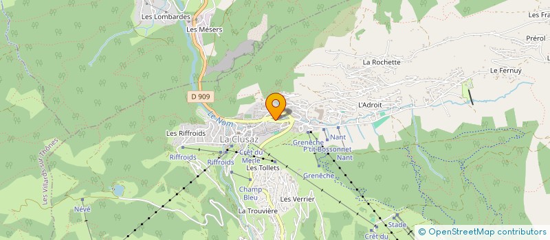 localisation de l'entreprise MADAME RAYMONDE POLLET THIOLLIER à LA CLUSAZ