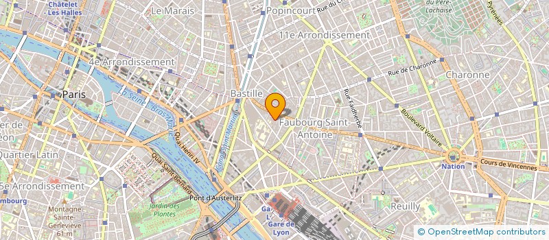 localisation de l'entreprise MADAME RAYMONDE PONTAL à PARIS