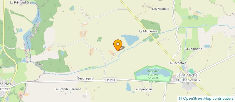localisation de l'entreprise MADAME RAYMONDE RENIER à OMBREE D'ANJOU