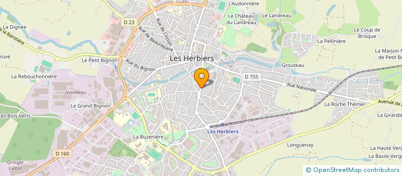 localisation de l'entreprise MADAME RAYMONDE RETAILLEAU à LES HERBIERS