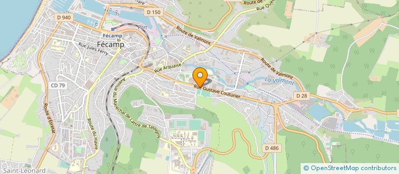 localisation de l'entreprise MADAME RAYMONDE ROSSIGNOL  FECAMP