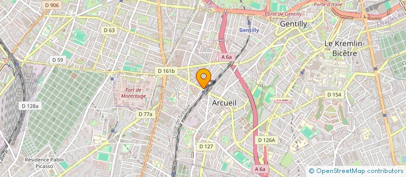 localisation de l'entreprise MADAME RAYMONDE ROUILLON  ARCUEIL