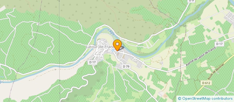 localisation de l'entreprise MADAME RAYMONDE ROUSSET  LATOUR-DE-FRANCE