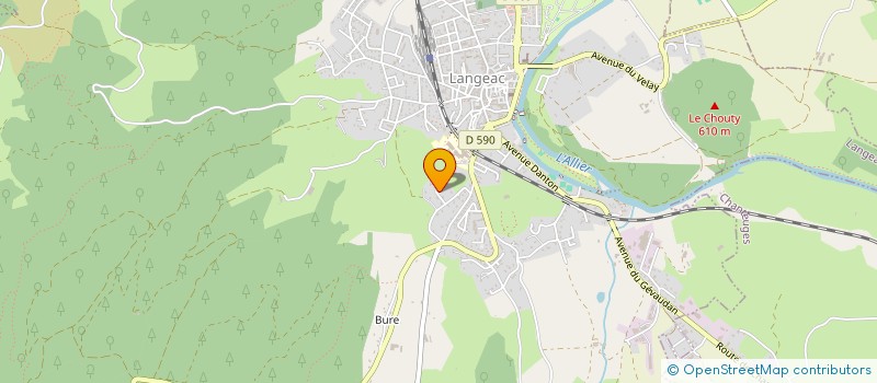 localisation de l'entreprise MADAME RAYMONDE RUSS  LANGEAC