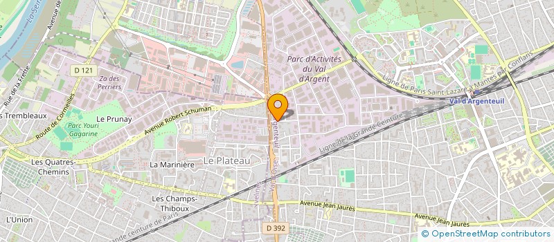 localisation de l'entreprise MADAME RAYMONDE SAGORIN  ARGENTEUIL