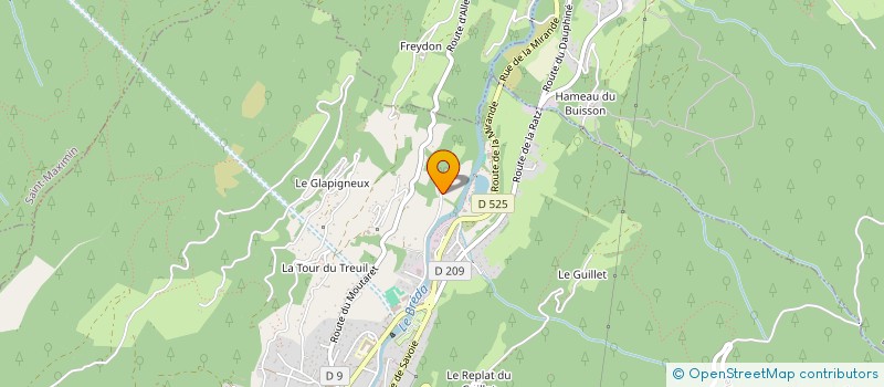 localisation de l'entreprise MADAME RAYMONDE SAUTRIOT à ALLEVARD