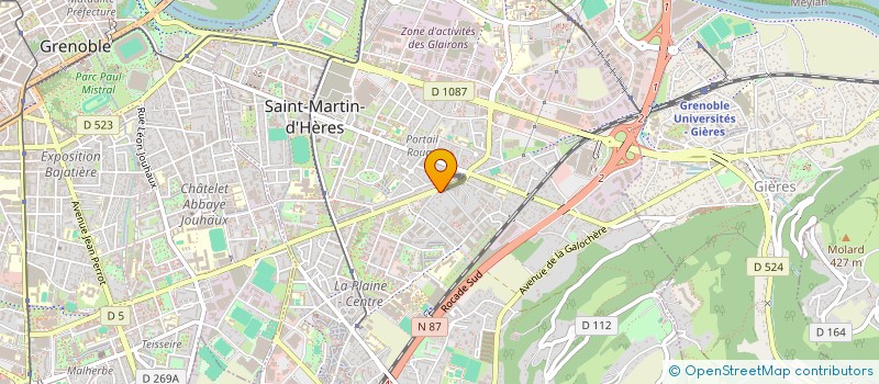 localisation de l'entreprise MADAME RAYMONDE SERMET  SAINT-MARTIN-D'HERES