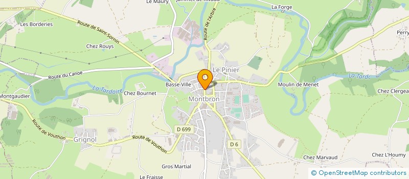 localisation de l'entreprise MADAME RAYMONDE TERRADE  MONTBRON