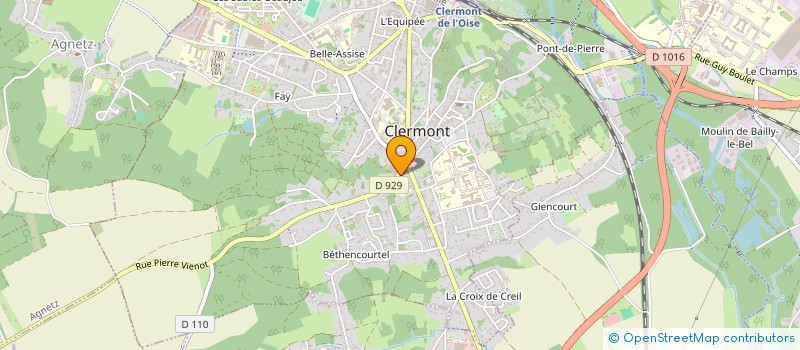localisation de l'entreprise MADAME RAYMONDE TESTART à CLERMONT