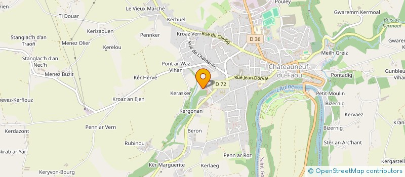 localisation de l'entreprise MADAME RAYMONDE TILLY à CHATEAUNEUF-DU-FAOU