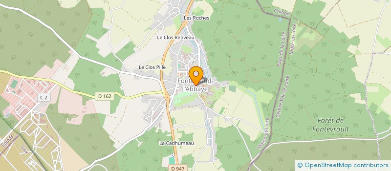 localisation de l'entreprise MADAME RAYMONDE TROUSSIER  FONTEVRAUD-L'ABBAYE