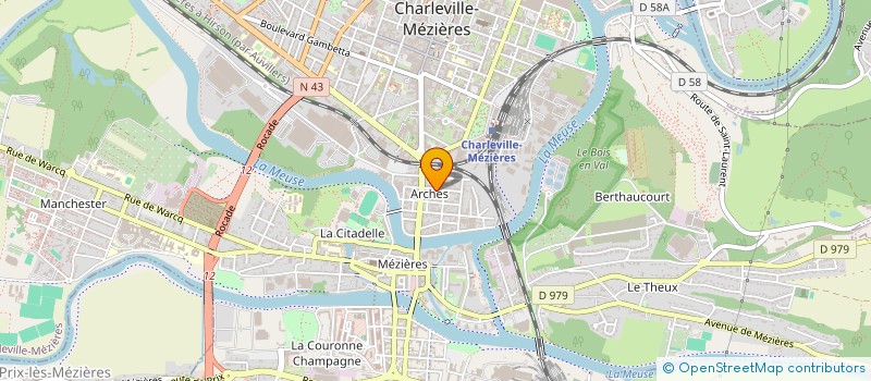localisation de l'entreprise MADAME RAYMONDE WINTER  CHARLEVILLE-MEZIERES