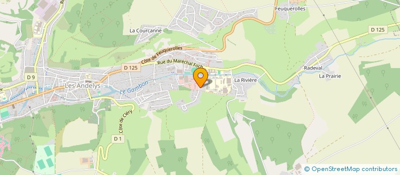 localisation de l'entreprise MADAME RAYNALDE PAUMIER  LES ANDELYS