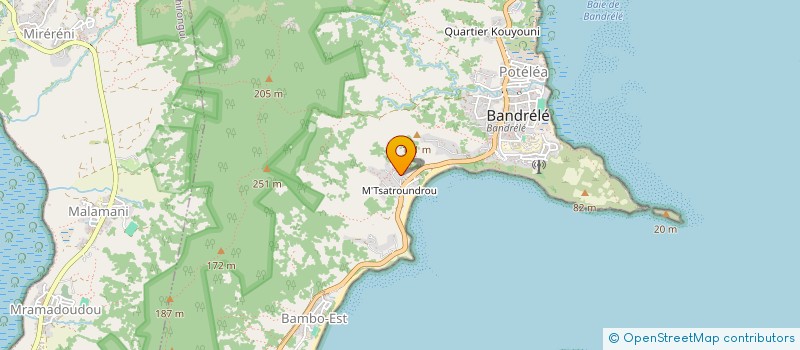 localisation de l'entreprise MADAME RAZANAMANDROSO RAZAFINDRAVOLA à BANDRELE