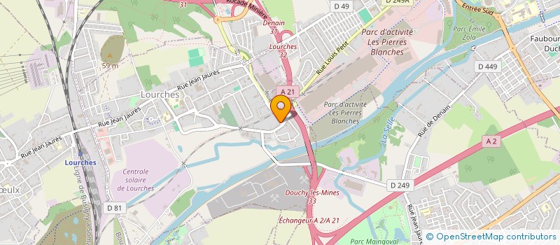 localisation de l'entreprise MADAME RAZIKA AZZI  LOURCHES