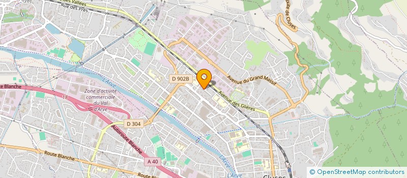 localisation de l'entreprise MADAME RAZIKA MEKKAOUI  CLUSES