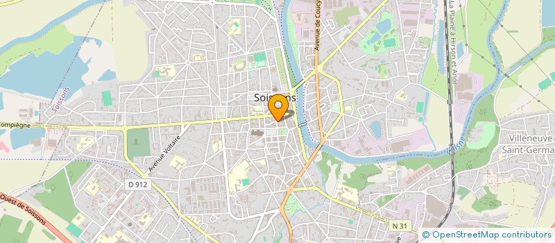 localisation de l'entreprise MADAME REBAIA BRIK à SOISSONS