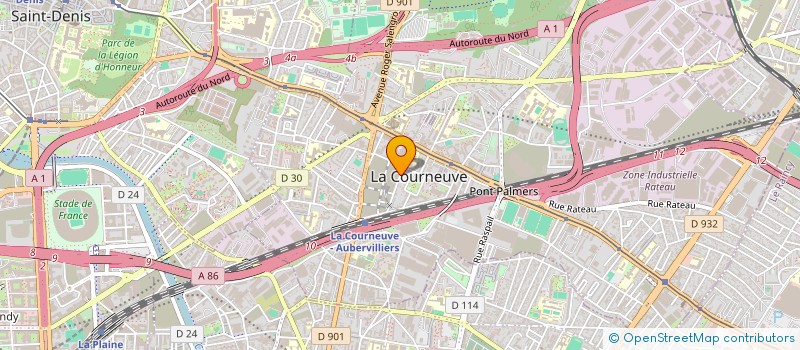 localisation de l'entreprise MADAME REBECA-MARILENA PANTAZIU à LA COURNEUVE