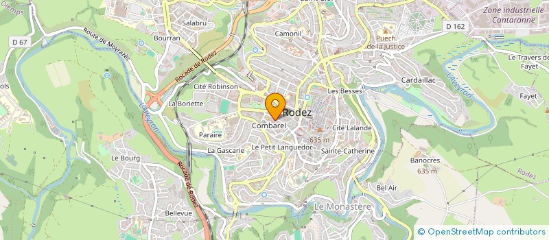 localisation de l'entreprise MADAME REBECA MUNOZ CABALLER  RODEZ