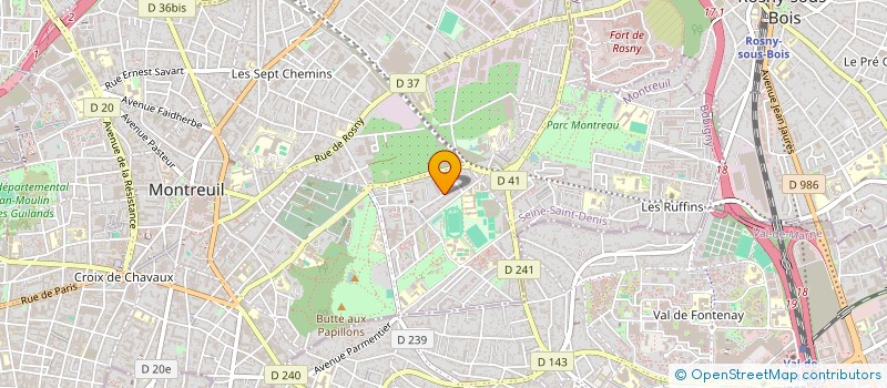 localisation de l'entreprise MADAME REBECA POTU à MONTREUIL