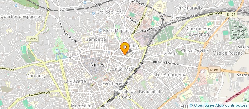 localisation de l'entreprise MADAME REBECA-RIBANA GABOR  NIMES