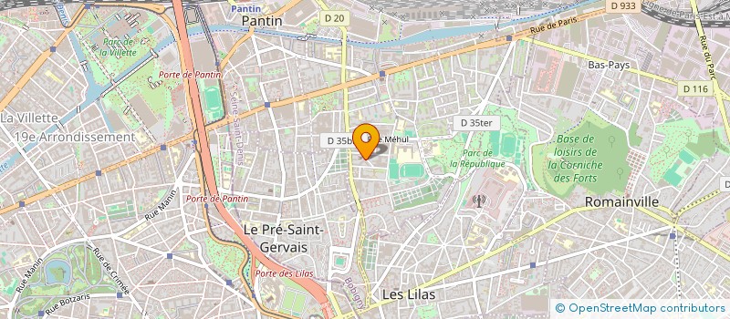 localisation de l'entreprise MADAME REBECCA AYUK  PANTIN