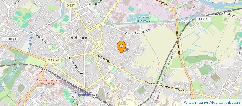 localisation de l'entreprise MADAME REBECCA BANCOURT à BETHUNE