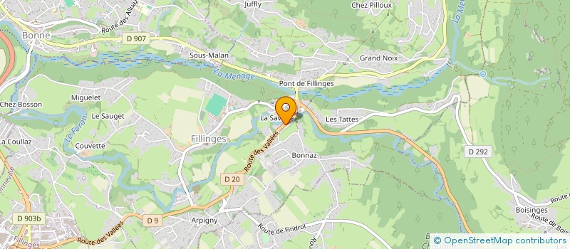 localisation de l'entreprise MADAME REBECCA BAUD  FILLINGES