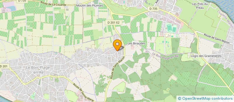 localisation de l'entreprise MADAME REBECCA BAXTER  LE BOIS-PLAGE-EN-RE