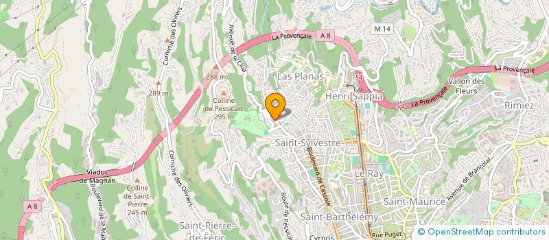 localisation de l'entreprise MADAME REBECCA BERGAGLIA  NICE