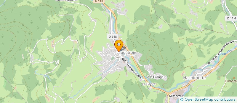 localisation de l'entreprise MADAME REBECCA BIECHY  LAPOUTROIE