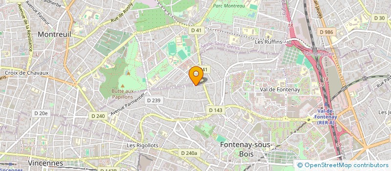 localisation de l'entreprise MADAME REBECCA BITTON à FONTENAY-SOUS-BOIS