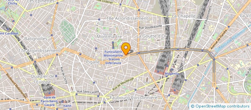 localisation de l'entreprise MADAME REBECCA BRITE  PARIS 18