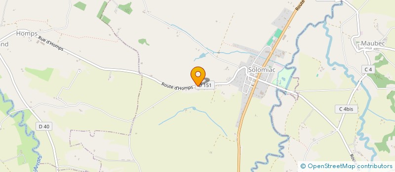 localisation de l'entreprise MADAME REBECCA BRUN--CHAVES  SOLOMIAC