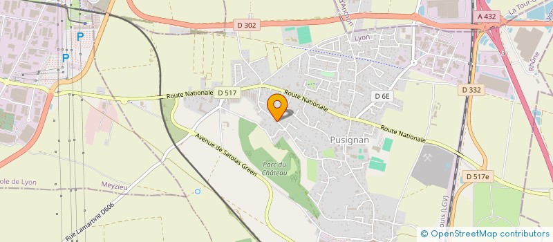 localisation de l'entreprise MADAME REBECCA CAESAR  PUSIGNAN